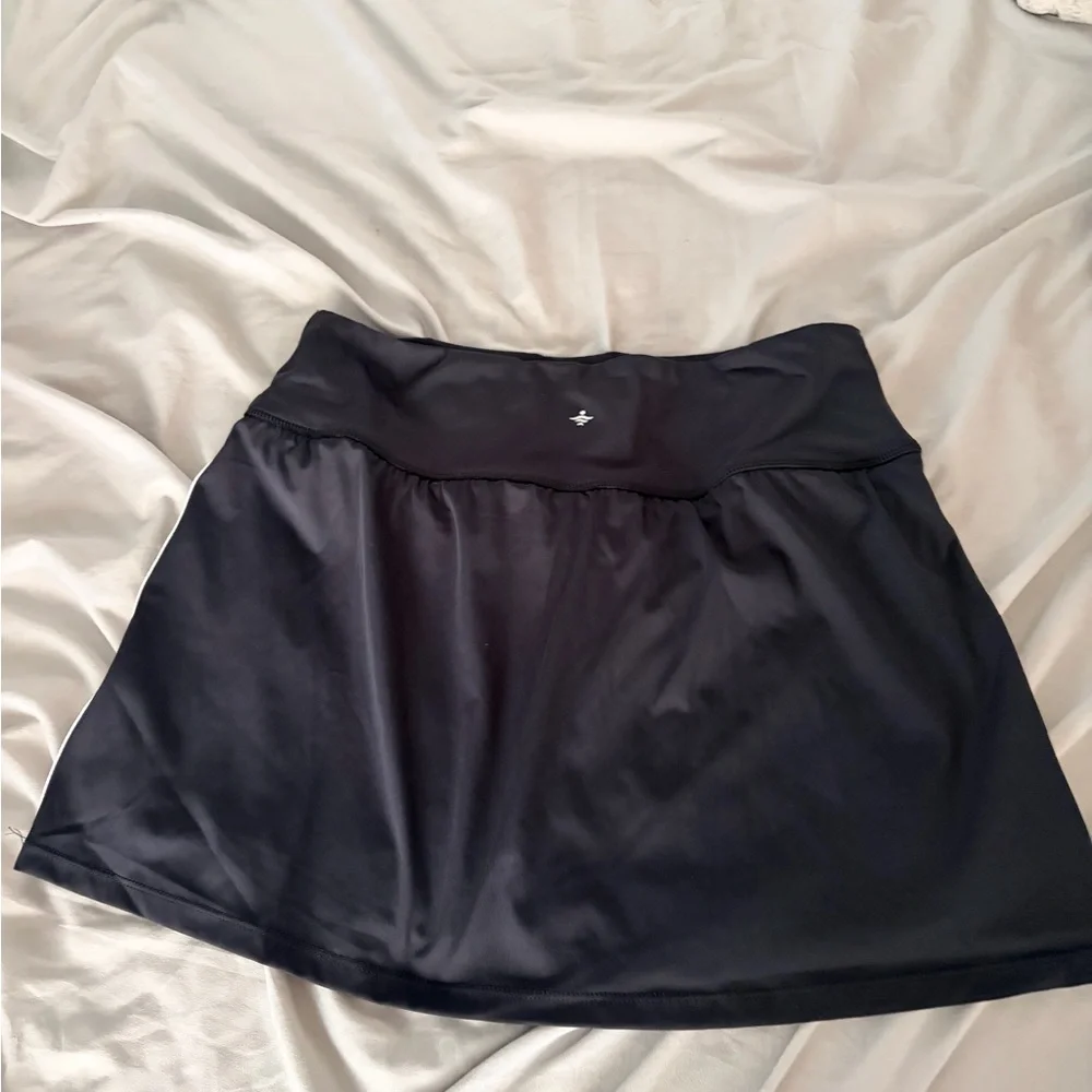 HALARA Black Skirt with White Side Stripes - Picture 2 of 5